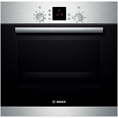 Духовой шкаф Bosch HBN 331E1S , электрический, шириной 59.5 см, нержавеющая сталь, традиционная очистка