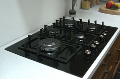 Газовая варочная панель Bosch PPS 816M91E на 5 конфорки, шириной 75.2 см, черный Газовая варочная панель Bosch PPS 816M91E на 5 конфорки, шириной 75.2 см, черный