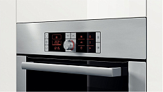 Духовой шкаф Bosch HBG 36T650 , электрический, шириной 59.5 см, нержавеющая сталь, EcoClean очистка