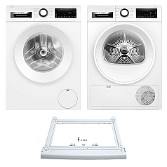 Комплект Bosch Serie 6 (WGG244FLSN, WQG232ALSN, WTZ20410) Комплект Bosch Serie 6 (WGG244FLSN, WQG232ALSN, WTZ20410)