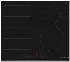 Индукционная варочная панель Bosch PIX631HC1E на 4 конфорки, шириной 59.2 см, черный Индукционная варочная панель Bosch PIX631HC1E на 4 конфорки, шириной 59.2 см, черный