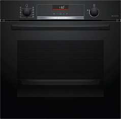 Духовой шкаф Bosch HBG516BB0R , электрический, шириной 59.4 см, черный, традиционная очистка