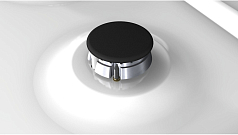 Газовая варочная панель Bosch PCH612M90R на 4 конфорки, шириной 58.2 см, белый