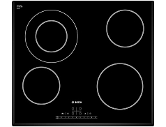 Электрическая варочная панель Bosch PKF651F17E на 4 конфорки, шириной 59.2 см, черный Электрическая варочная панель Bosch PKF651F17E на 4 конфорки, шириной 59.2 см, черный
