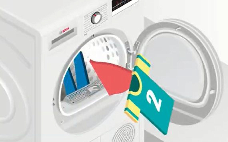Как быстро запустить сушильную машину Bosch