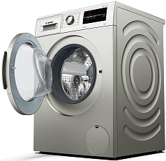 Стиральная машина Bosch WAJ2018SGC 1000 об/мин, серебристый / нержавеющая сталь, инверторный EcoSilenceDrive двигатель