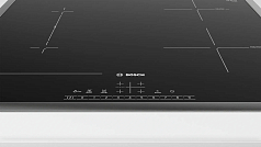 Индукционная варочная панель Bosch PVS645FB5E на 4 конфорки, шириной 58.3 см, черный Индукционная варочная панель Bosch PVS645FB5E на 4 конфорки, шириной 58.3 см, черный