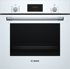 Духовой шкаф Bosch HBF114BW0R , электрический, шириной 59.4 см, белый, традиционная очистка