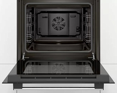 Духовой шкаф Bosch HBF010BR1R , электрический, шириной 59.4 см, нержавеющая сталь, традиционная очистка