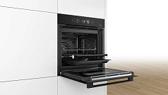 Духовой шкаф Bosch HBG8764C1 , электрический, шириной 59.4 см, черный, пиролитическая очистка