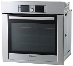 Духовой шкаф Bosch HBG 78S750 , электрический, шириной 59.5 см, нержавеющая сталь, пиролитическая очистка