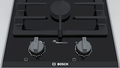 Газовая варочная панель Bosch PRB3A6B70 на 2 конфорки, шириной 30.6 см, черный