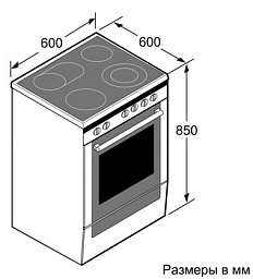 Электрическая плита Bosch HCE 745853 R