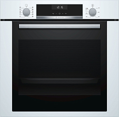 Духовой шкаф Bosch HBG317BW0R , электрический, шириной 59.4 см, белый, традиционная очистка