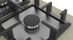 Газовая варочная панель Bosch PPP6A8B90 на 4 конфорки, шириной 59 см, кварц