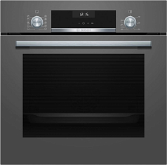 Духовой шкаф Bosch HBJ558YH0T , электрический, шириной 59.4 см, темно-серебристый, EcoClean очистка
