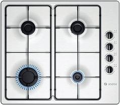 Газовая варочная панель Bosch PBP615B81E на 4 конфорки, шириной 58 см, нержавеющая сталь