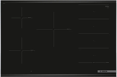 Электрическая варочная панель Bosch PXV875DV1E на 5 конфорки, шириной 81.6 см, черный Электрическая варочная панель Bosch PXV875DV1E на 5 конфорки, шириной 81.6 см, черный