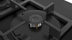 Газовая варочная панель Bosch POP6C6O90R на 4 конфорки, шириной 59 см, черный Газовая варочная панель Bosch POP6C6O90R на 4 конфорки, шириной 59 см, черный