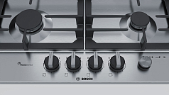 Газовая варочная панель Bosch PCH6A5M90R на 4 конфорки, шириной 58.2 см, нержавеющая сталь Газовая варочная панель Bosch PCH6A5M90R на 4 конфорки, шириной 58.2 см, нержавеющая сталь