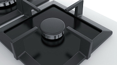 Газовая варочная панель Bosch PPP6A2B20 на 4 конфорки, шириной 59 см, белый