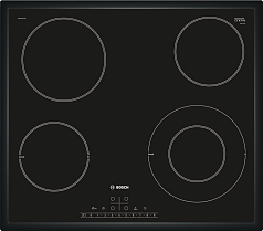 Электрическая варочная панель Bosch PKF646FP1 на 4 конфорки, шириной 58.3 см, черный Электрическая варочная панель Bosch PKF646FP1 на 4 конфорки, шириной 58.3 см, черный
