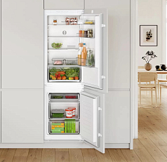 Встраиваемый двухкамерный холодильник Bosch KIV 865 SF0 Встраиваемый двухкамерный холодильник Bosch KIV 865 SF0