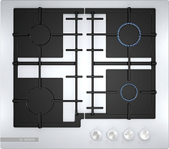 Газовая варочная панель Bosch PNP6B2O93R на 4 конфорки, шириной 59 см, белый Газовая варочная панель Bosch PNP6B2O93R на 4 конфорки, шириной 59 см, белый