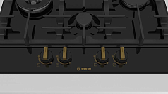 Газовая варочная панель Bosch PCI6B6B95R на 4 конфорки, шириной 58.2 см, черный