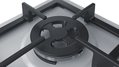 Газовая варочная панель Bosch PGH6B2B90R на 4 конфорки, шириной 58.2 см, белый