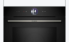 Духовой шкаф Bosch HMG7361B1 , электрический, шириной 59.4 см, черный, традиционная очистка