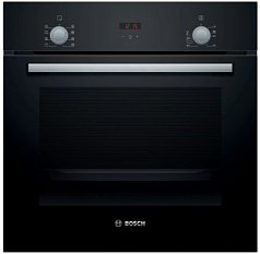 Духовой шкаф Bosch HBF512BA1R , электрический, шириной 59.4 см, черный, AquaClean очистка