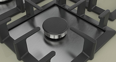 Газовая варочная панель Bosch PPQ7A8B90 на 5 конфорки, шириной 75.2 см, кварц